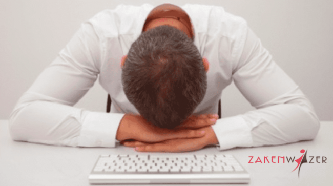 Medewerker-Arbo-vermoeid Moe op werk Zakenwijzer