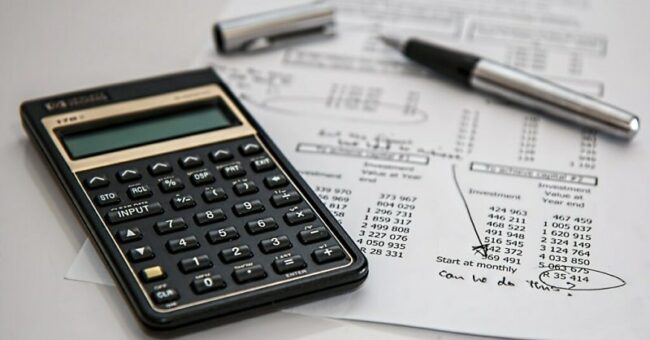 Rekenmachine financiële indicatoren Rekenmachine als beeld voor financiële indicatoren